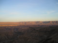 Sunrise over Fishriver Canyon
