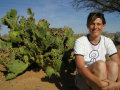 Jane with cactus